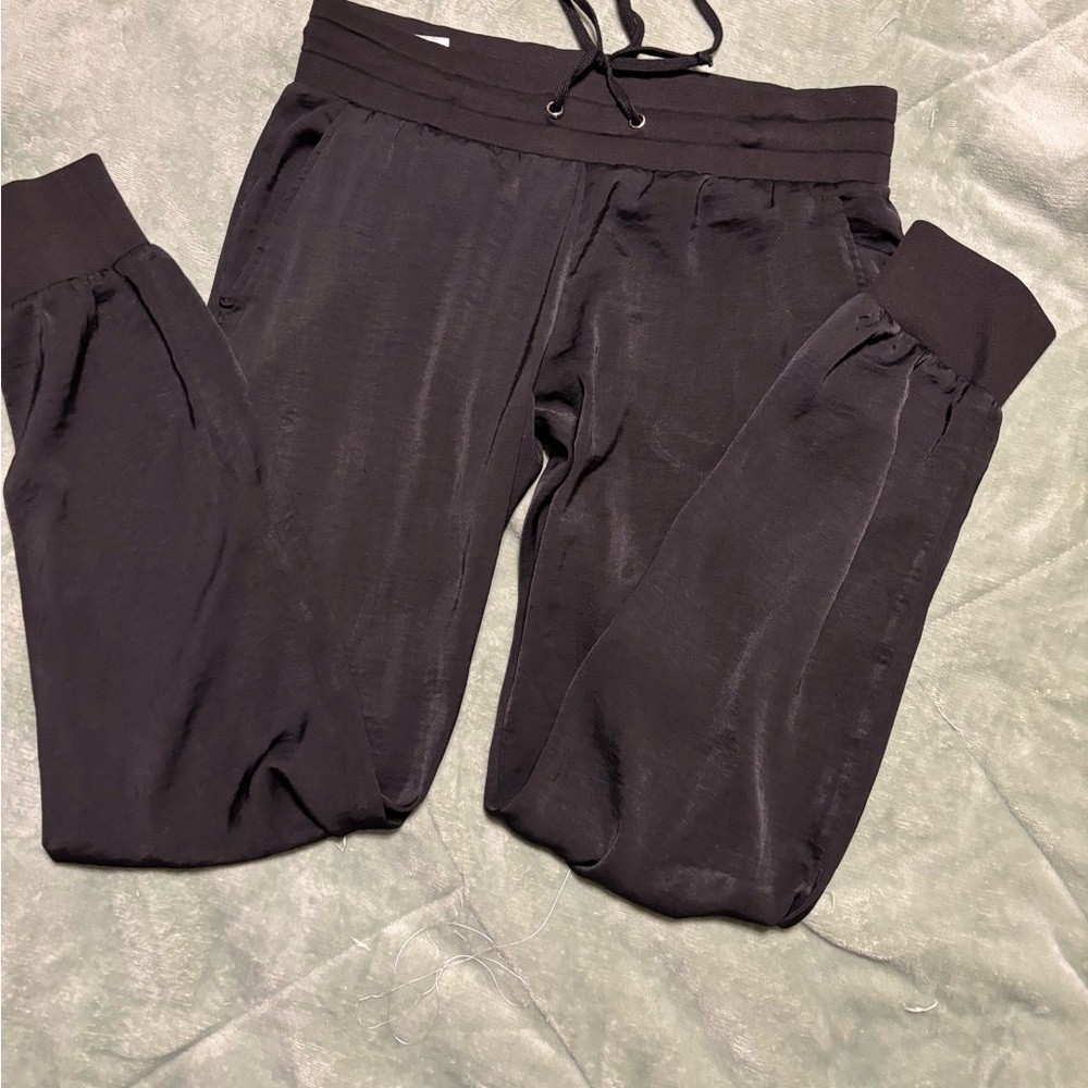 BCBGMaxAzria Woman’s Black Dress Pants with Gold Logo Detail #7